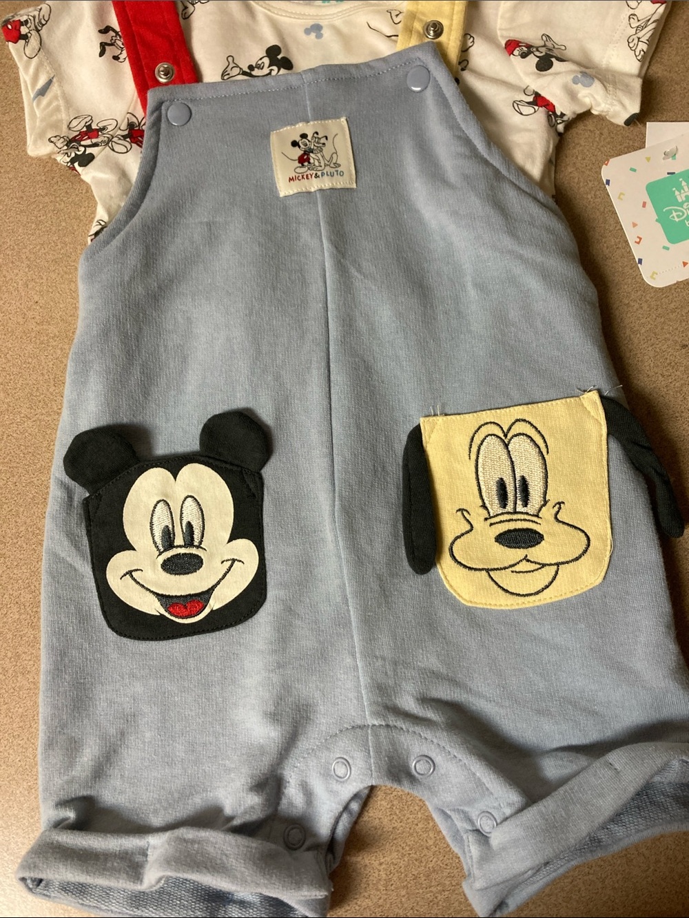 Disney Blue, Red & Yellow Mickey and Pluto Matching Set - Picture 3 of 9
